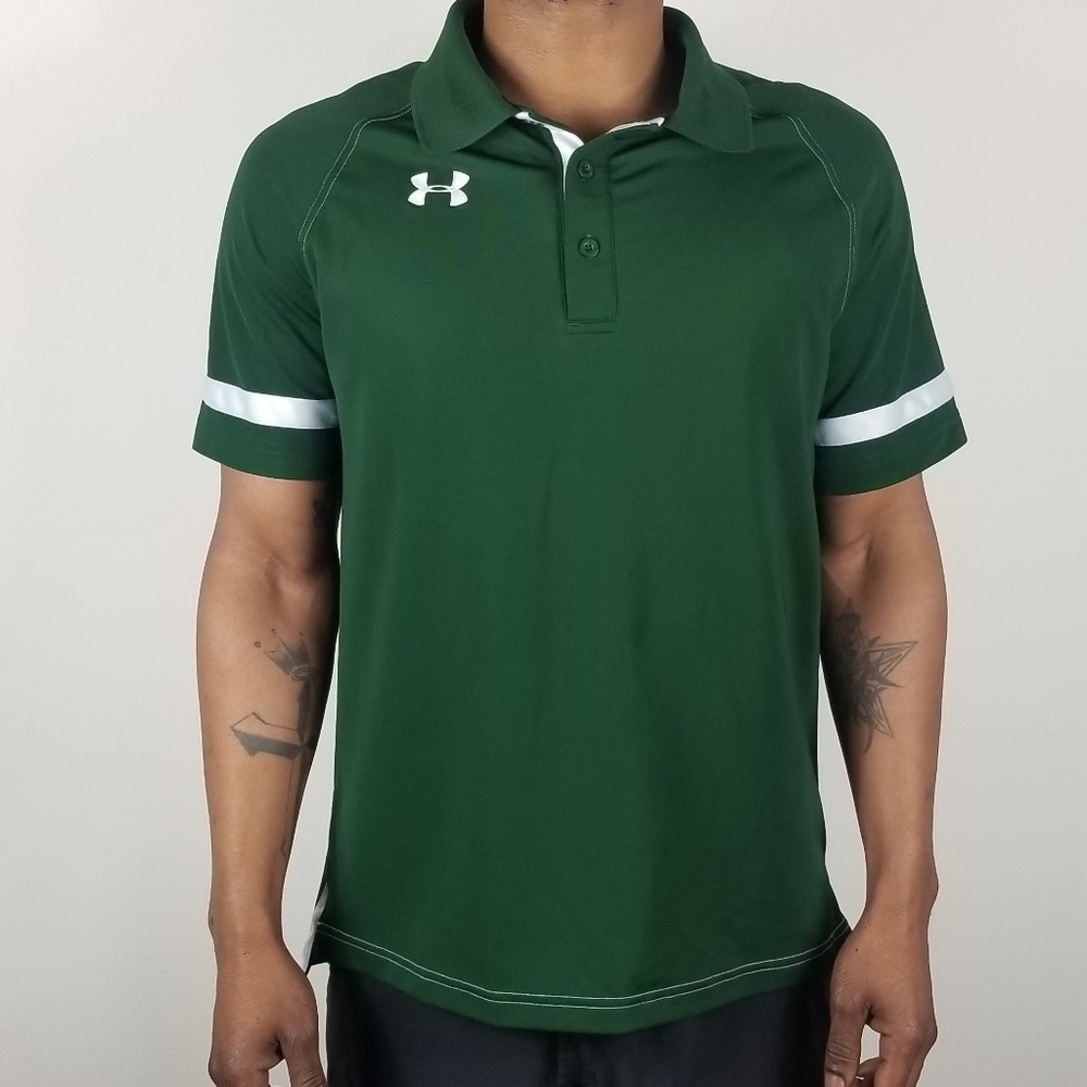 Under Armour green loose fit short sleeve polo